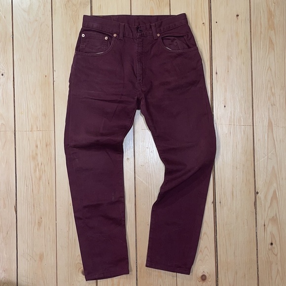 LEVI STRAUS & CO. Maroon Jeans - Picture 3 of 6